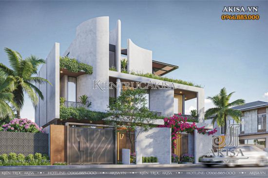 Mẫu biệt thự Villa hiện đại 3 tầng (CĐT: bà Thảo - Cần Thơ) BT31837