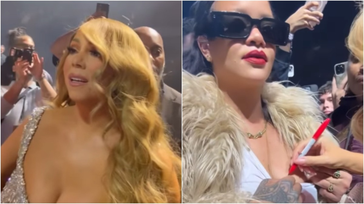 Rihanna attended Mariah Carey's concert. 