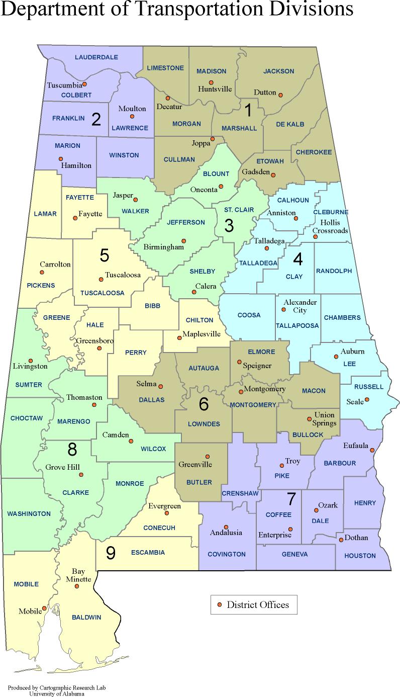 How many regions or districts does your state's DOT or highway agencies ...