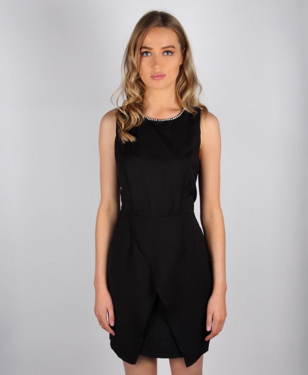 Alila black tailored wrap dress