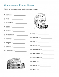 Common and Proper Nouns