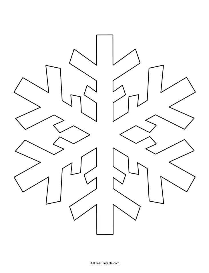 Free Printable Snowflake Template