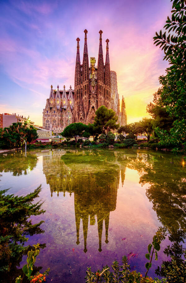 Sagrada Familia At Sunset