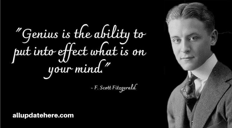 F. Scott Fitzgerald quotes