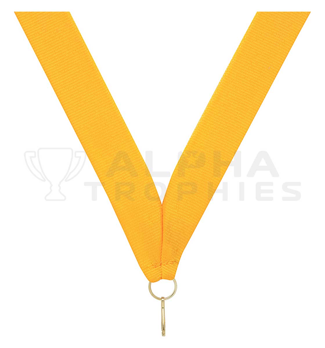 Gold V Neck Ribbon