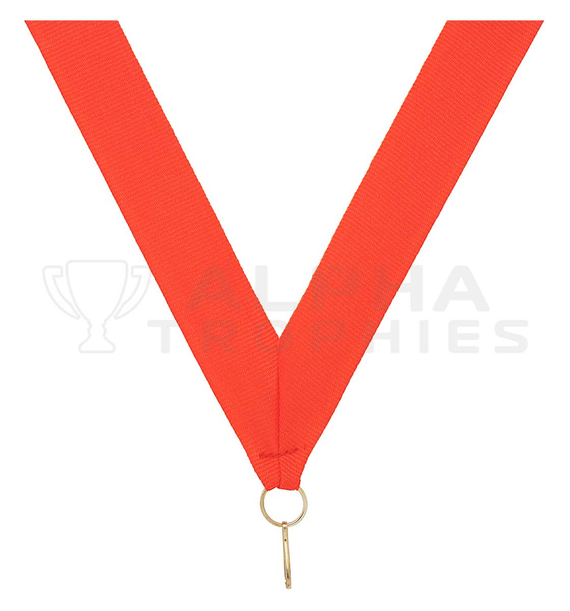 Orange V Neck Ribbon