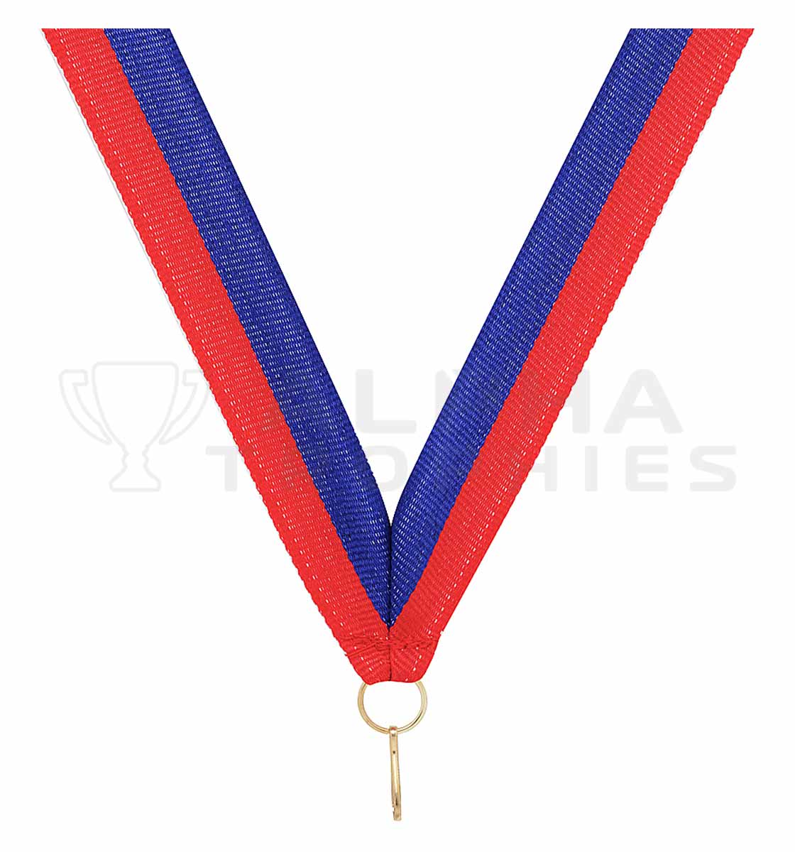 Red / Blue V Neck Ribbon