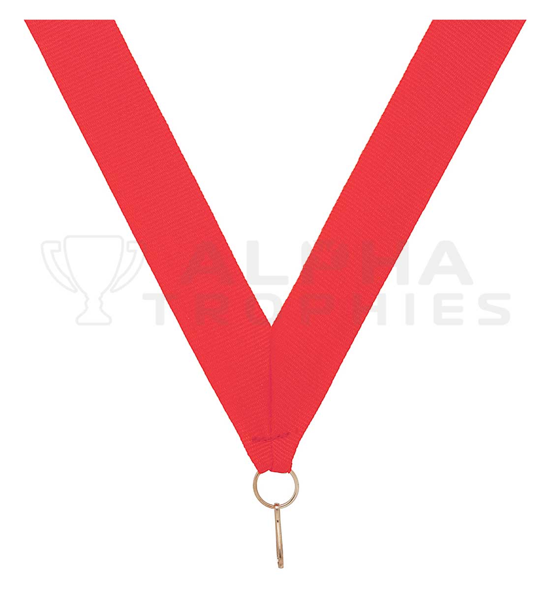 Red V Neck Ribbon