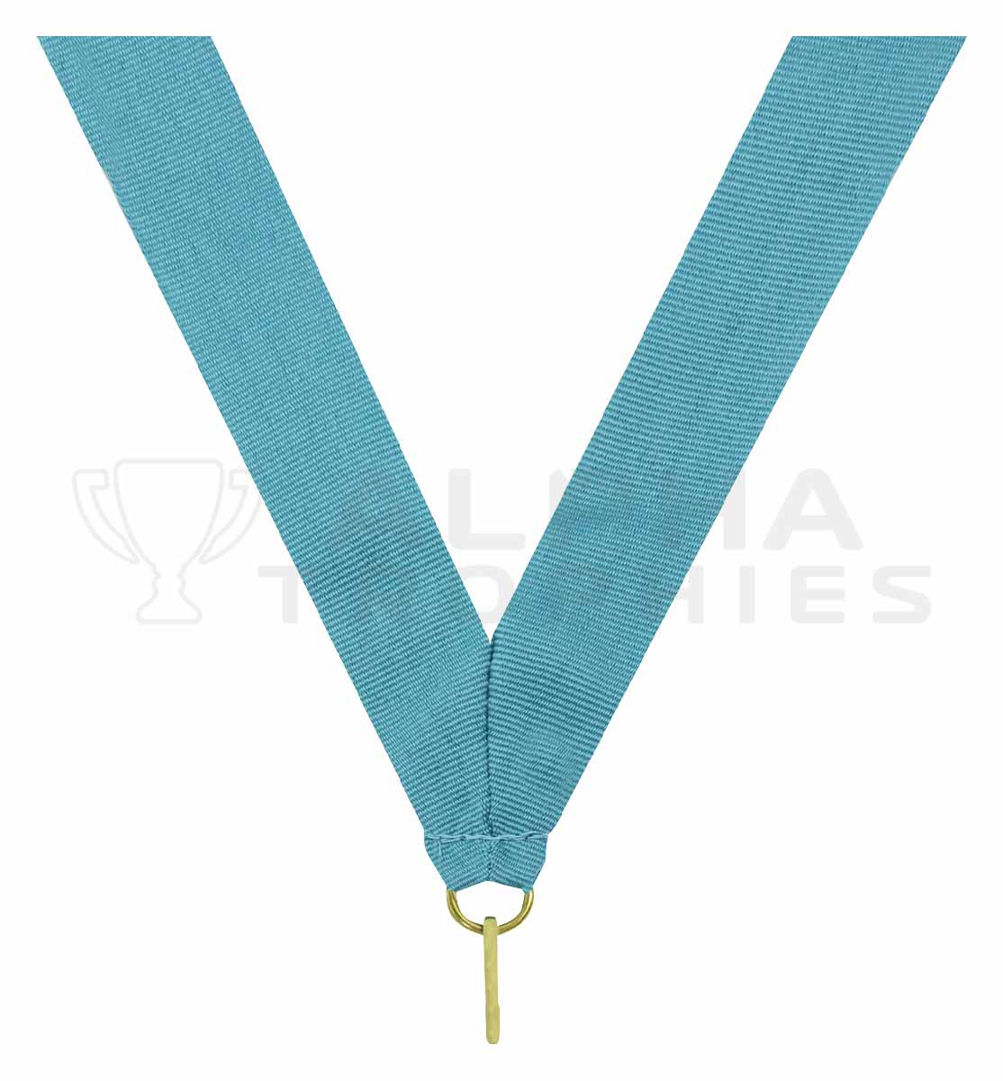 Teal V Neck Ribbon