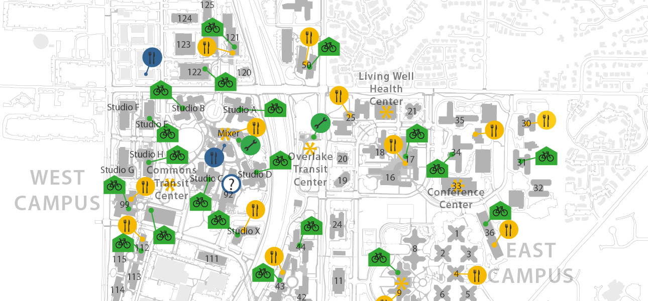 Microsoft Redmond Campus Map - Conni Clarabelle