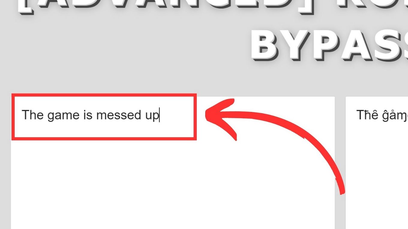 Type The Message – Bypassing Roblox Filter