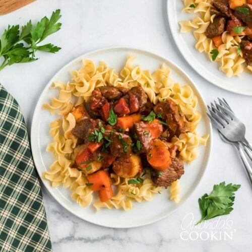 plate of goulash