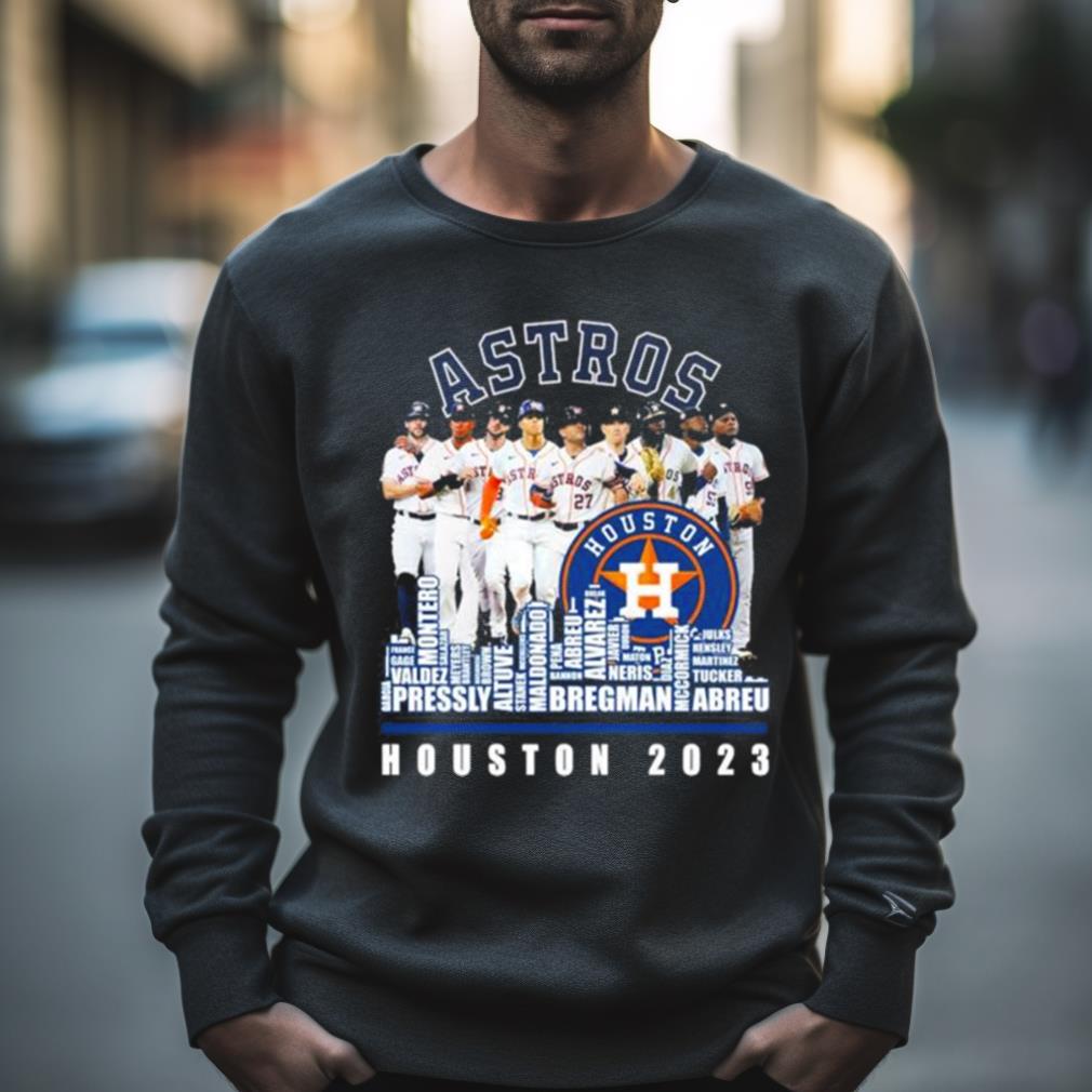 Houston Astros 2023 Baseball Team Names Skyline Champions Shirt - Hersmiles