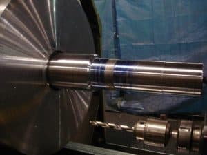 Machining roller shaft