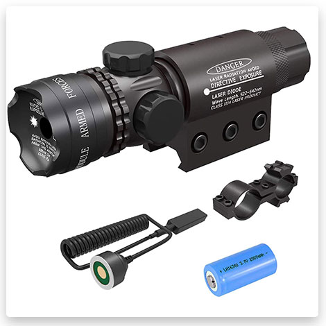 Feyachi Green Laser Sight with Picatinny Rail Mount