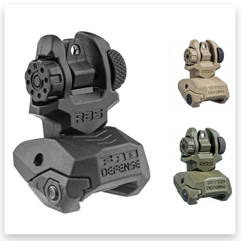 FAB Defense Front and Rear Set of Flip-up Sights