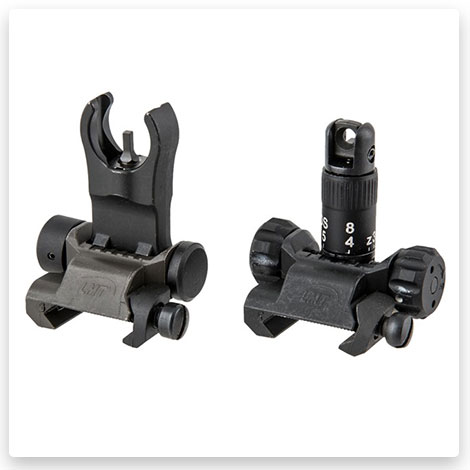 LEWIS MACHINE & TOOL - 308 AR BACK UP IRON SIGHT KIT BLACK