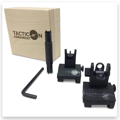 Tacticon Armament Flip Up Iron Sights