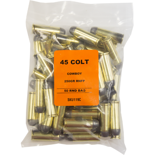 Picture of .45 Colt Overstock Ammo 250gr LRNFP - 50 Rounds