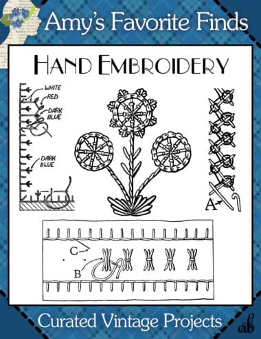 Hand Embroidery Vintage Pattern