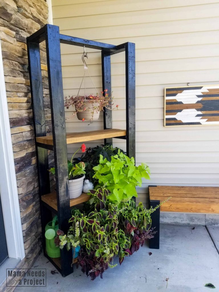 outdoor plant shelf