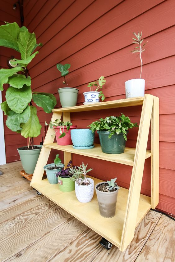 rolling plant stand