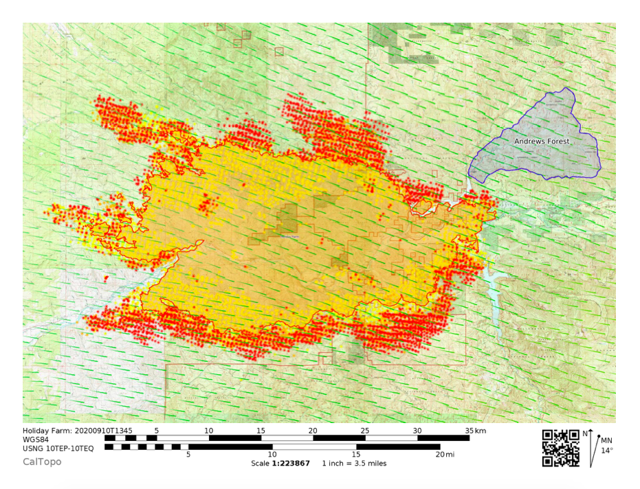 Andrews Forest FIRE UPDATES | H.J. Andrews Experimental Forest - Oregon ...