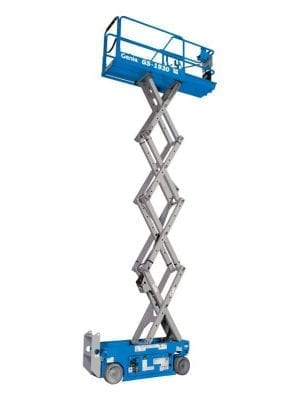 Genie GS1930 Scissor Lift for Sale in UK, in areas like Leicester, Northampton, Nottingham, Birmingham, Derby, Warwick,West Midlands and East Midlands