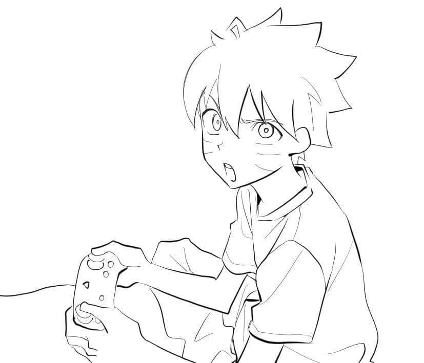 boruto playing game