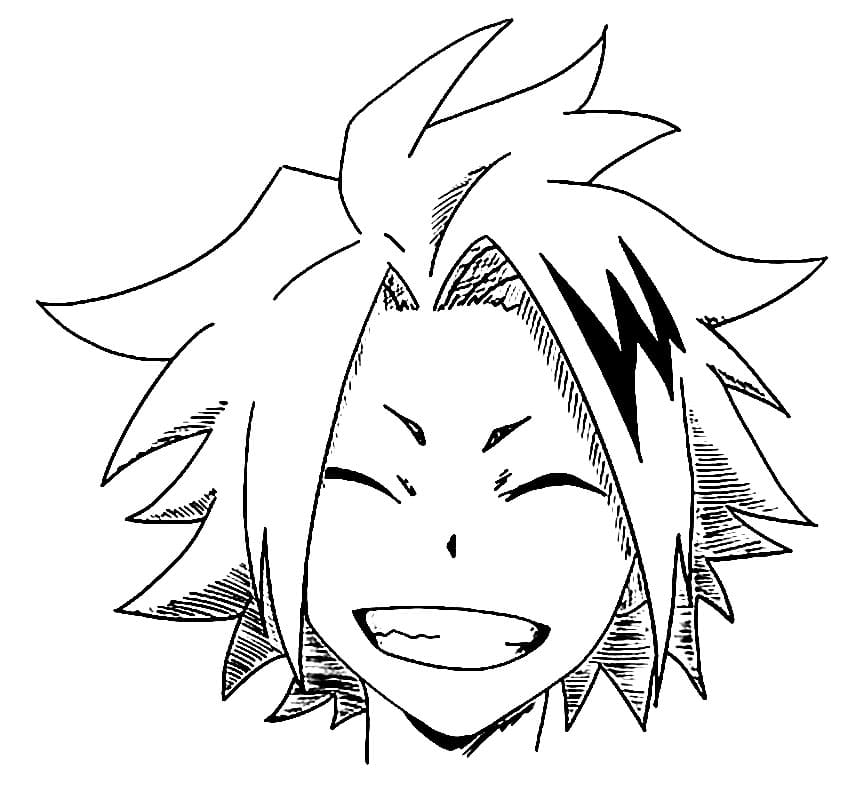 Happy Kaminari Denki Coloring Page Anime Coloring Pages | Images and ...