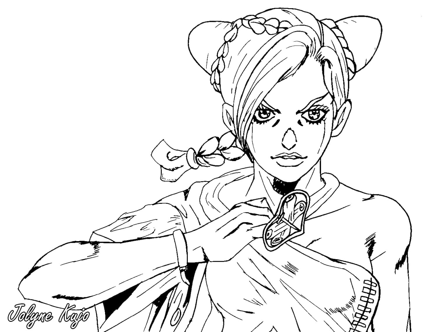 Printable Jolyne Cujoh Coloring Pages