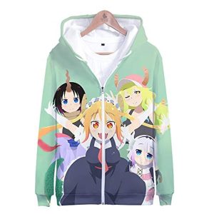 Miss Kobayashi's Dragon Maid Hoodie - 3D Casual Zipper Jacket