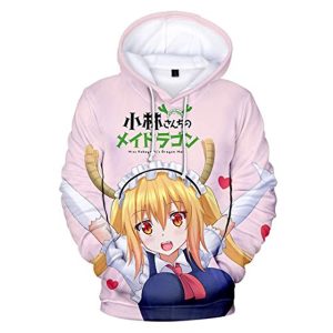 Miss Kobayashi's Dragon Maid Hoodie - Tohru 3D Print Fashion Hooded Pullover