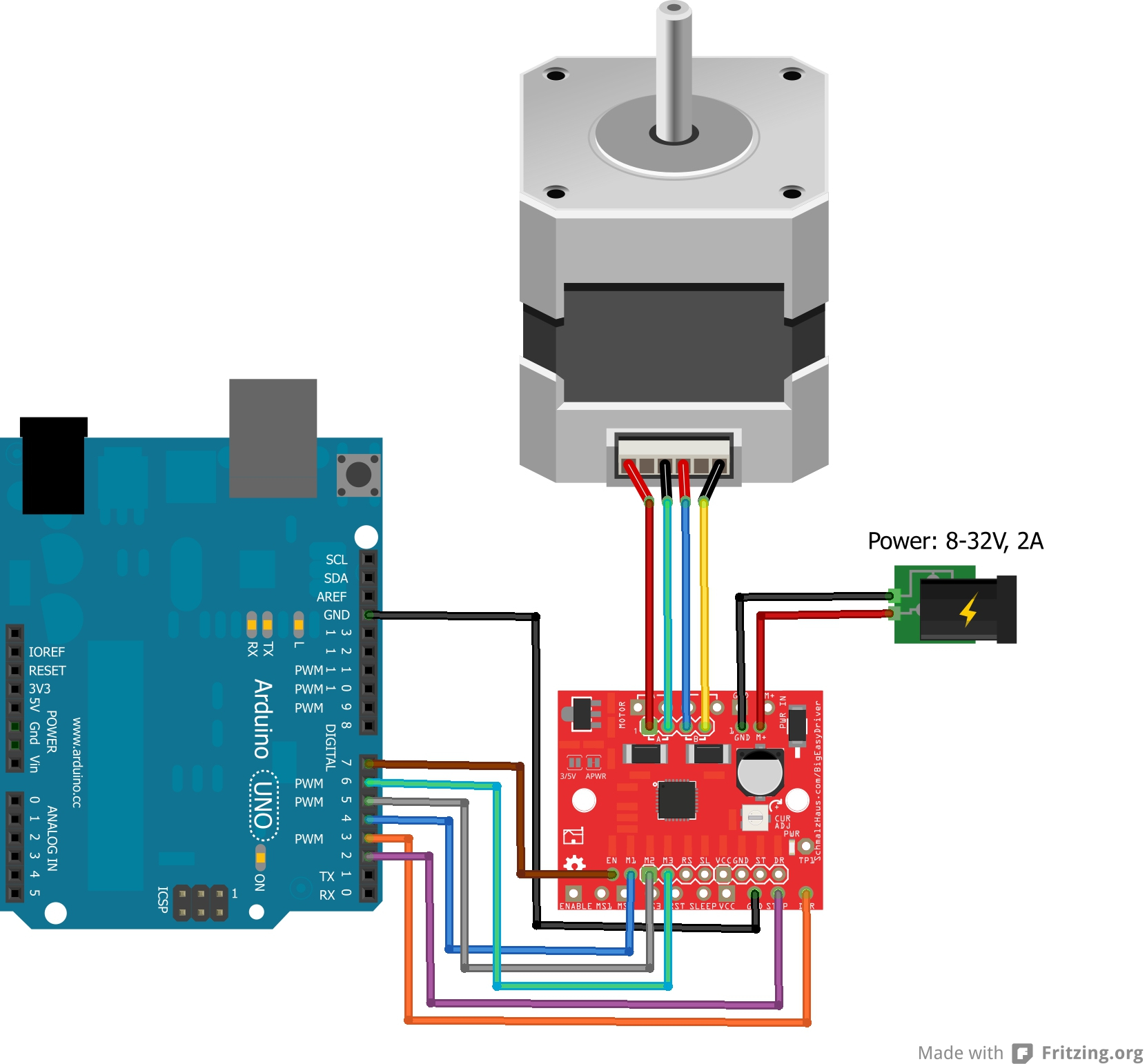 Big Easy Driver Hookup Guide - Learn.sparkfun - Stepper Motor Wiring ...