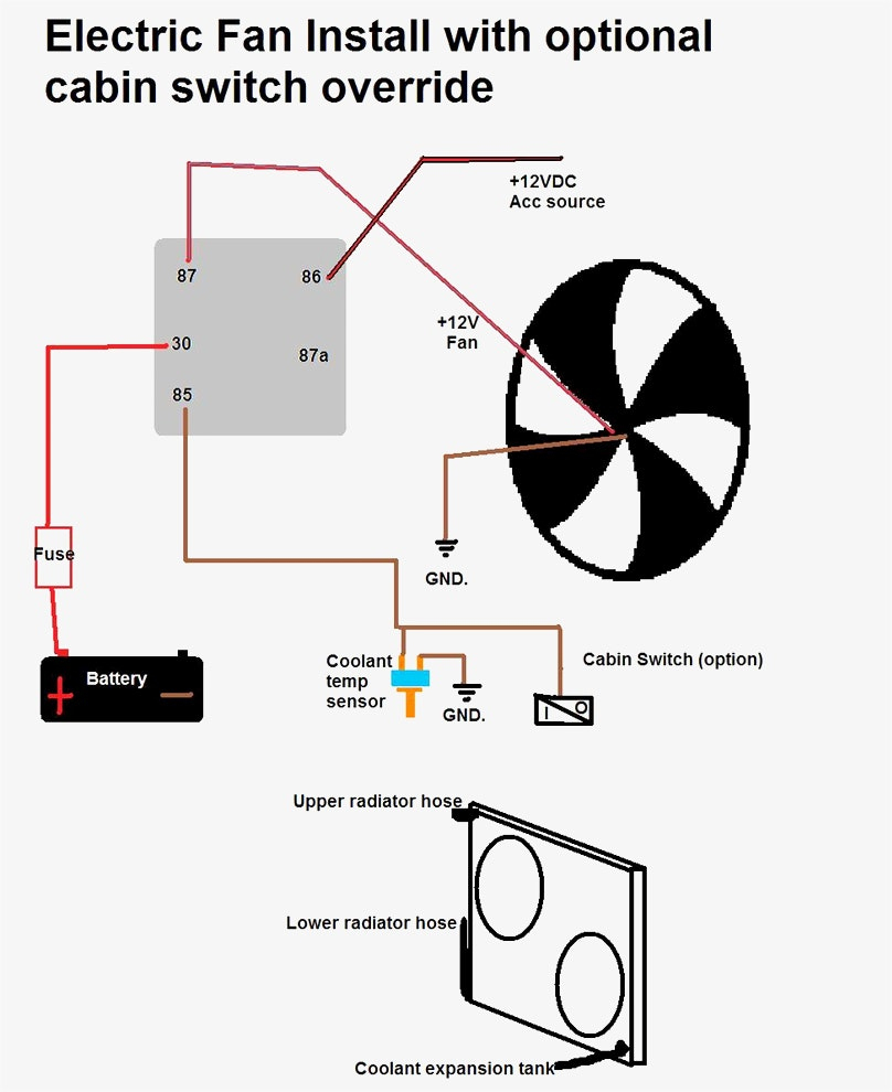 Electric Fan Wiring Diagram For Car