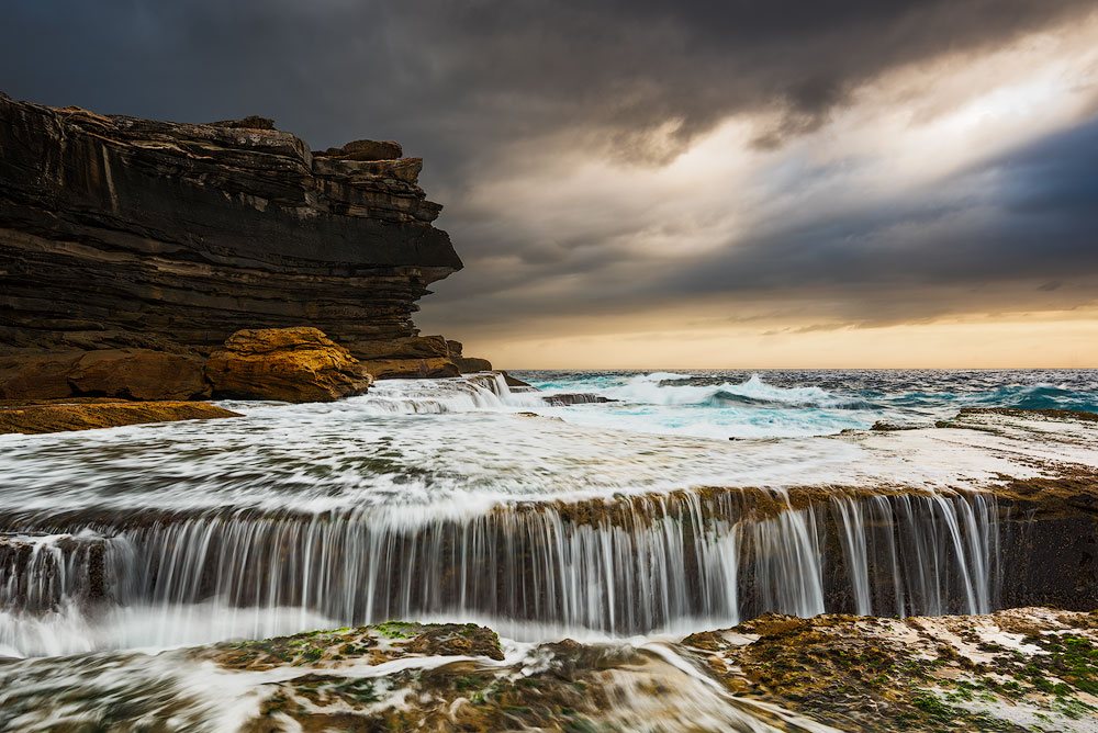 moody sea sunrise clovelly seascape photography