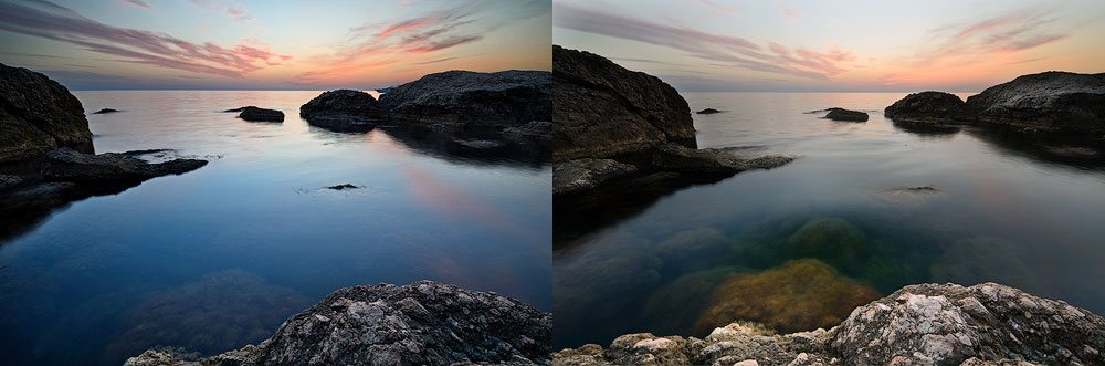 polarizer effect on seascape