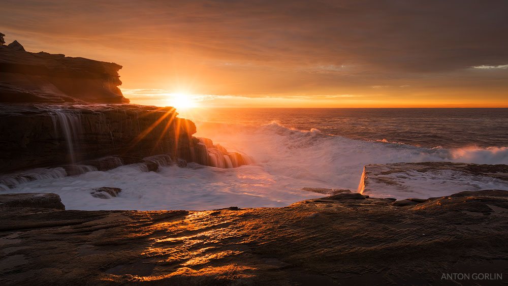 Mahon Pool Starburst coastal photography