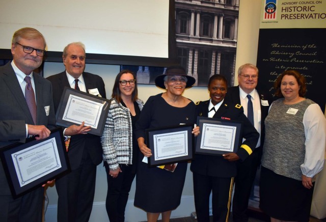 An Advisory Council on Historic Preservation Chairman’s Award was presented to Fort Leonard Wood and their consulting partners in recognition of the Army’s rehabilitation of Countee Hall, the WWII-era African American Officers’ Club at Fort...