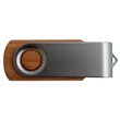 Tech Bamboo Swivel USB Drive