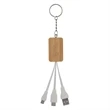 Bamboo 3-In-1 Charging Buddy Key Chain