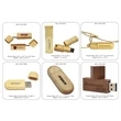 Eco friendly Bamboo or Wooden USB Drive in Various Shapes