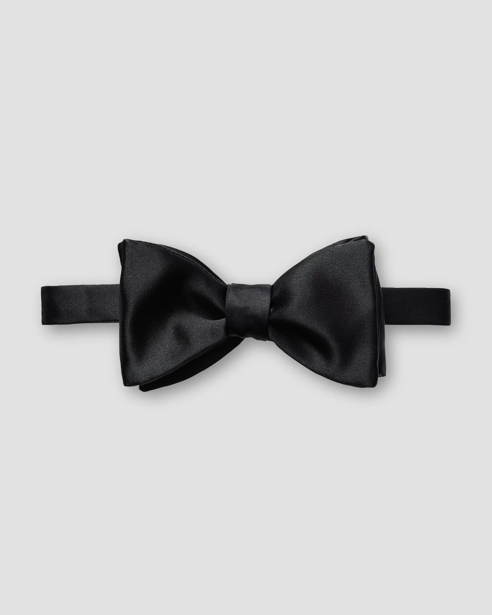 Eton - Black Silk Bow Tie – Ready Tied