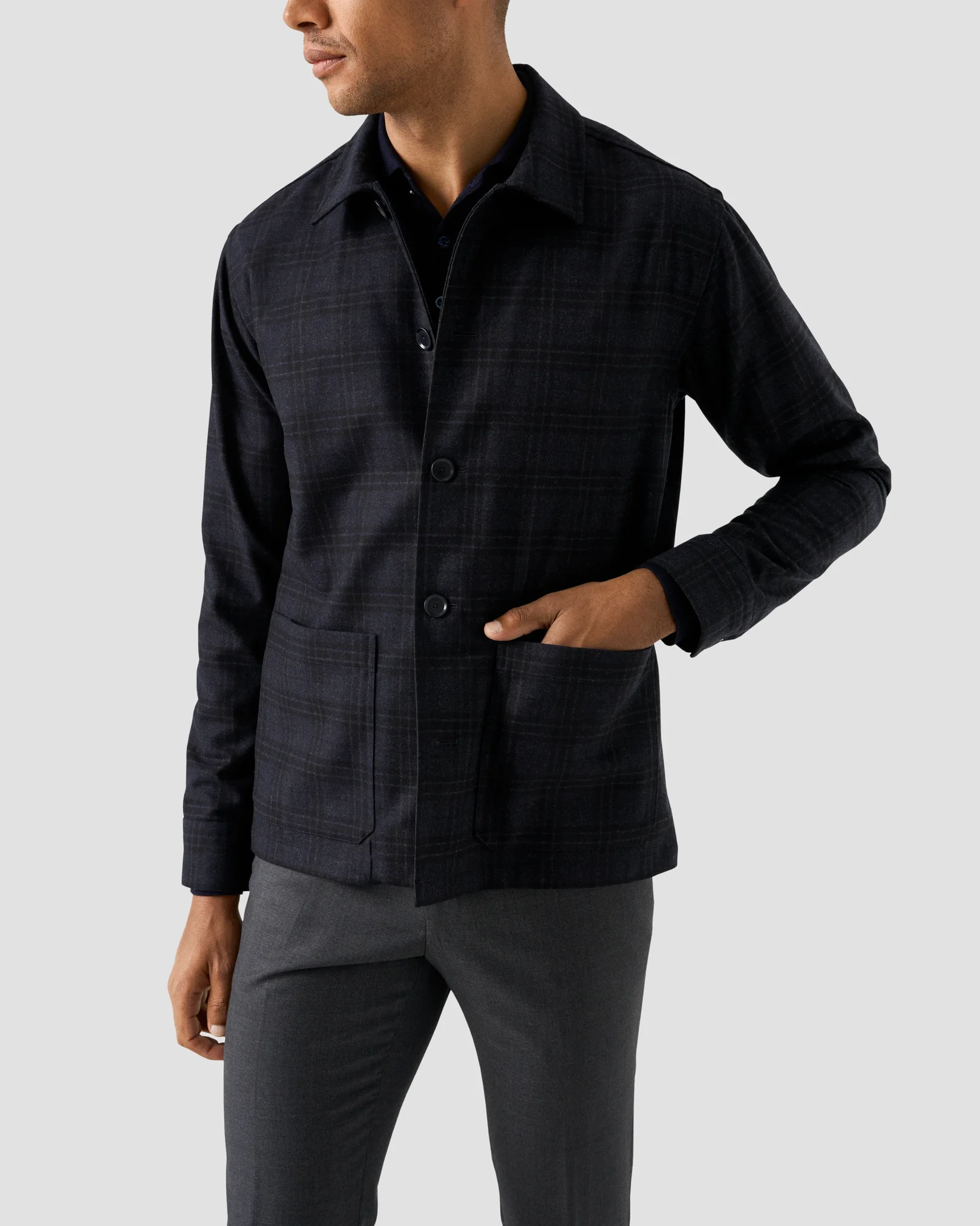 Eton - Wool Cashmere Overshirt