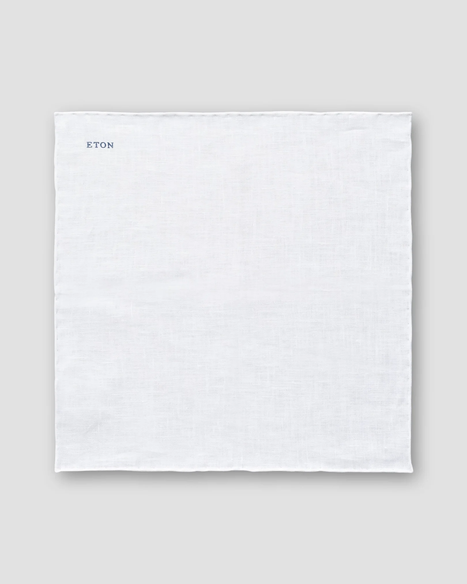 Eton - White Linen Pocket Square