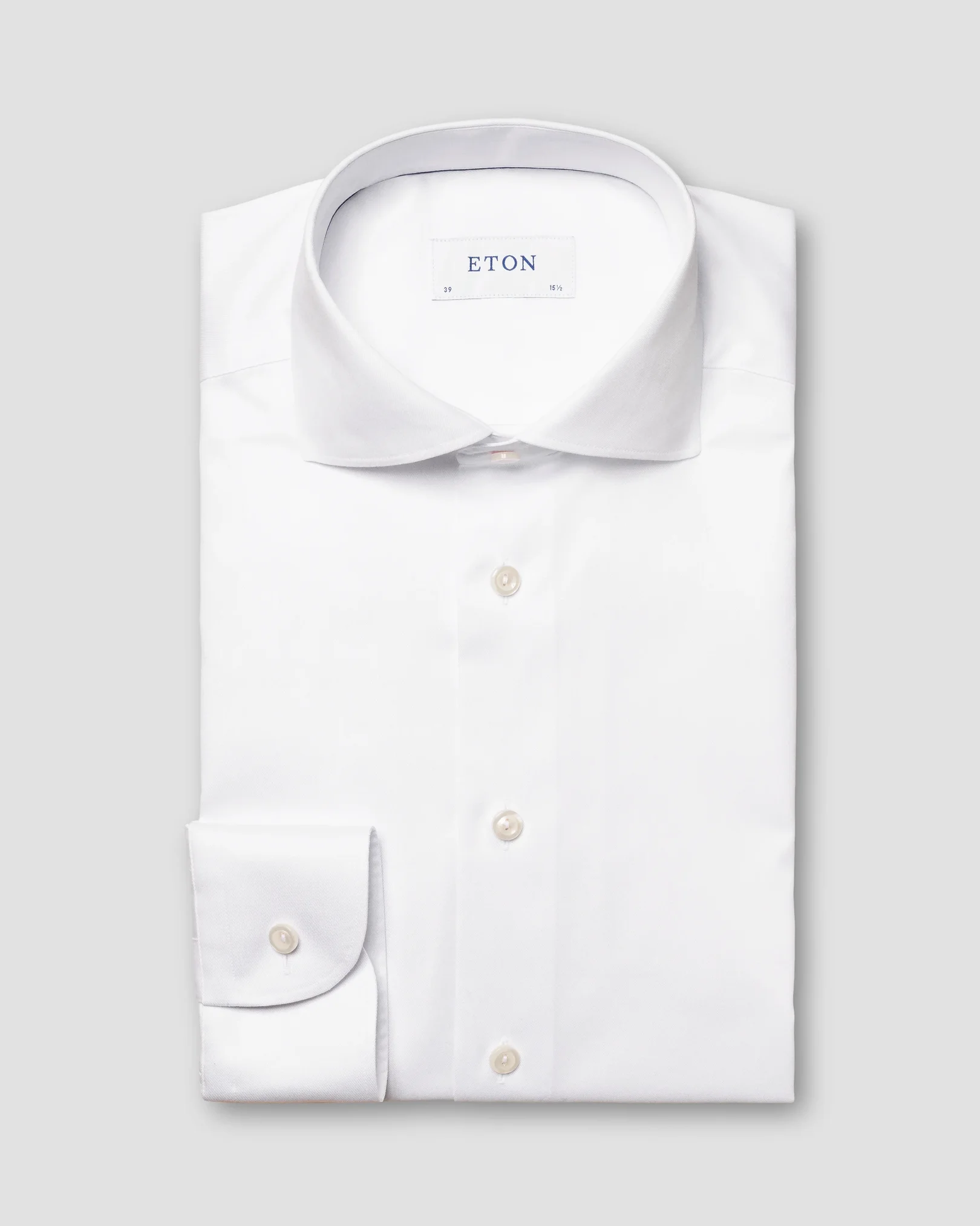 Eton - White Signature Twill Shirt - Wide Spread Collar