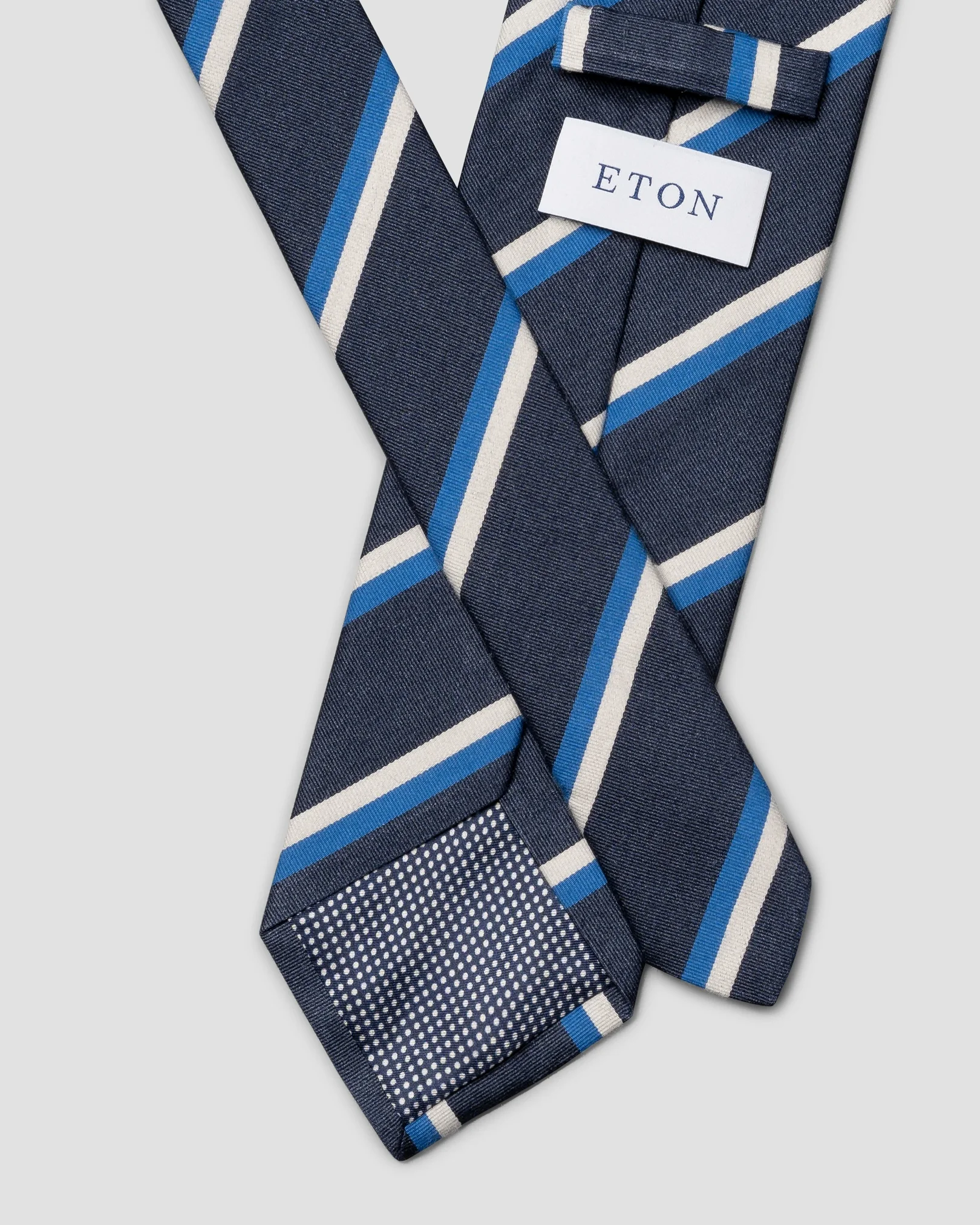 Eton - Striped Woven Silk Tie