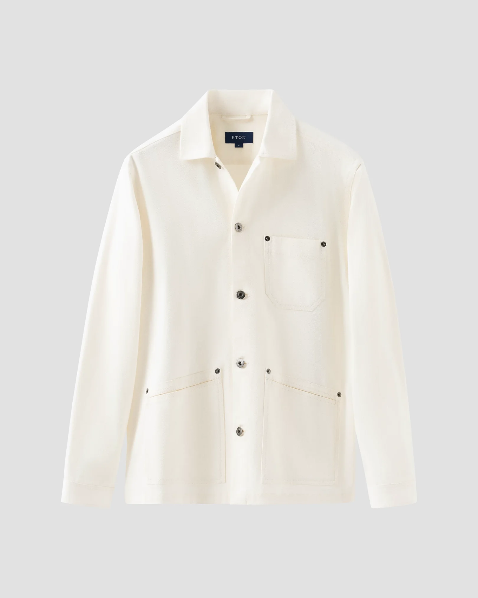 Eton - White Heavy Denim Overshirt