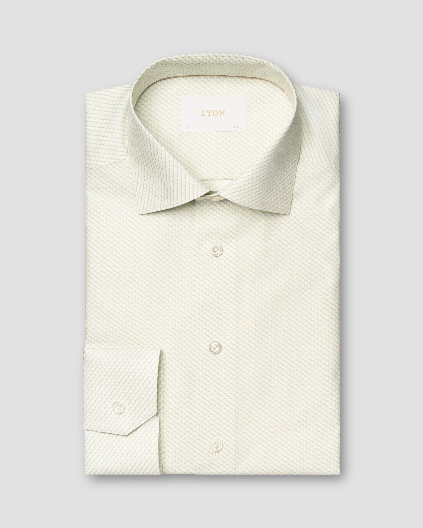 Eton - Micro Olive Fine Twill Shirt