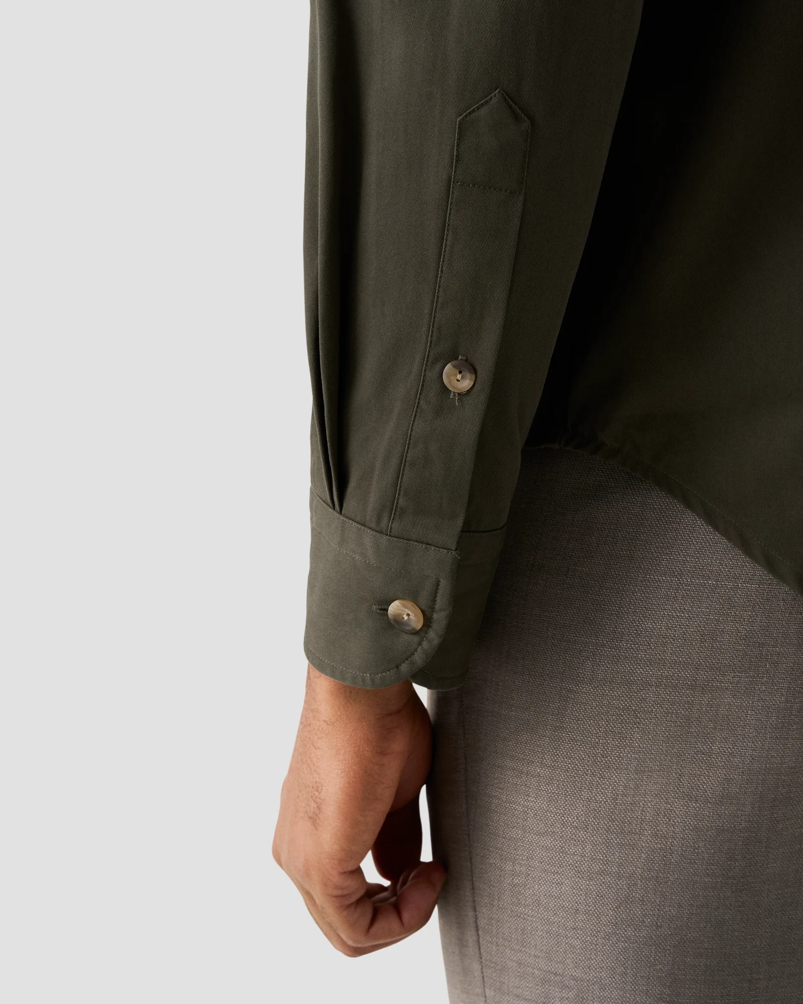 Eton - Solid Heavy Twill Overshirt